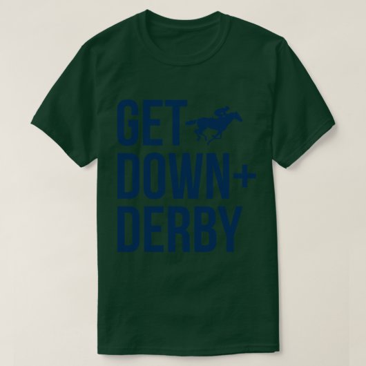 Derby Time Horse Racing Mannen Vrouwen T-shirt Fun (Design voorkant)