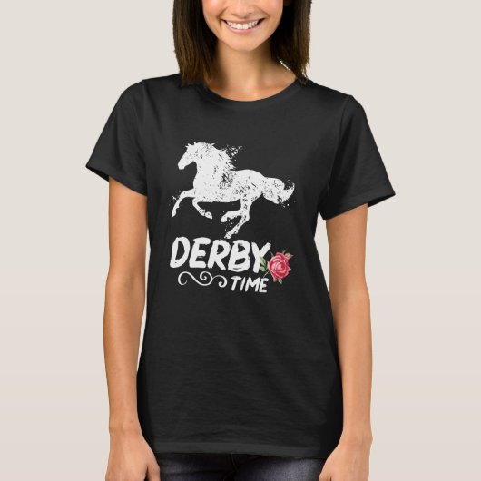 Derby Time Y all  Horses  Horse Racing Festival T-shirt (Voorkant)