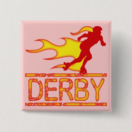 Derby Vierkante Button 5,1 Cm (Voorkant)
