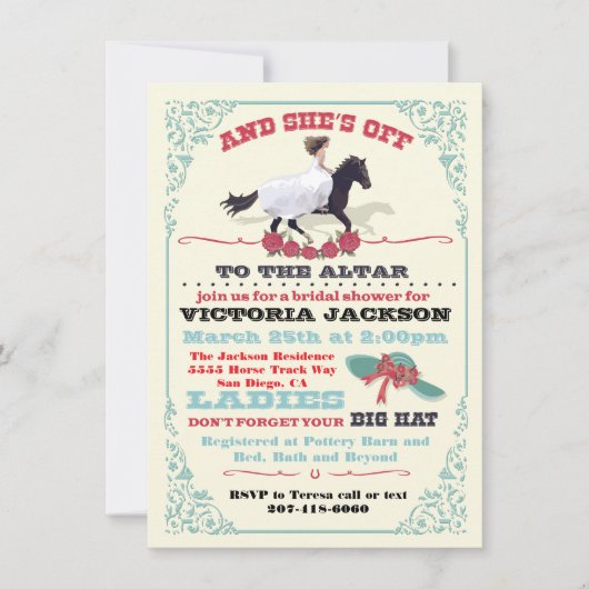 Derby Vrijgezellenfeest en ze is weg! Kaart (Voorkant)