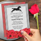 Derby Vrijgezellenfeest Red Roses Racehorse Kaart