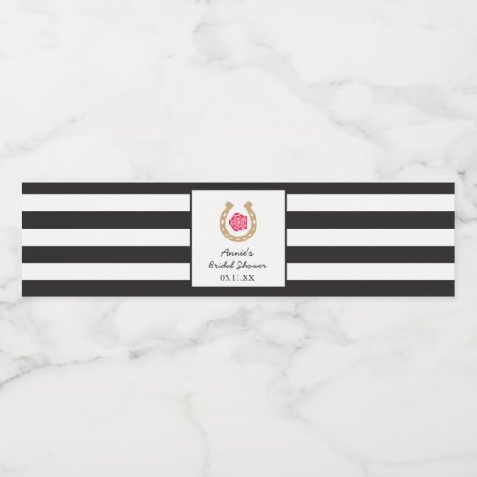 Derby-waterfleslabel voor bruidsmeisjesfeest waterfles etiket (Enkel label)