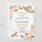 Derby Wedding Invitation - Niets Fancy Alleen Lief Save The Date (Voorkant)