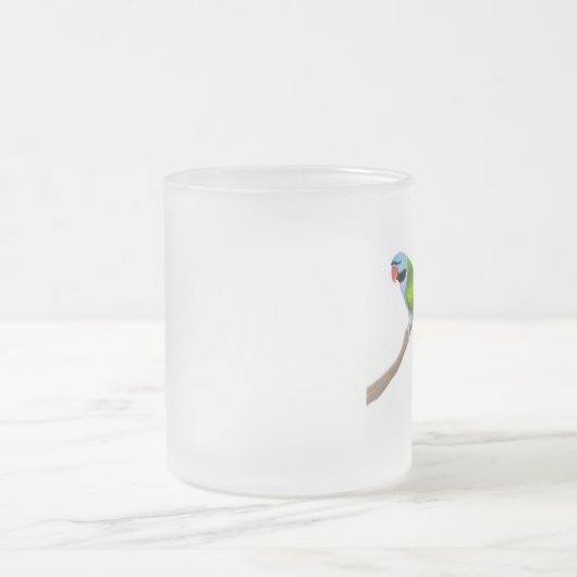 Derbyan Mustache Paraket Frosted Glass Mok (Center)