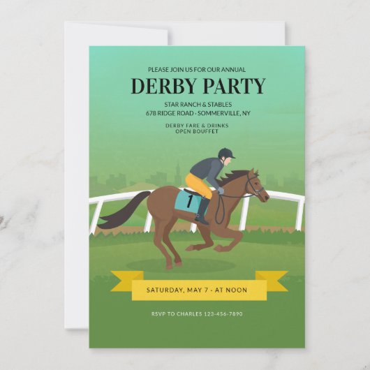 Derbyfeest Kaart (Voorkant)