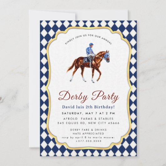 Derbyfeest Uitnodiging (Voorkant)