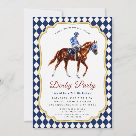 Derbyfeest Uitnodiging (Voorkant)