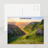 Derbyshire England Winnats Pass Travel Photo Briefkaart (Voorkant / Achterkant)