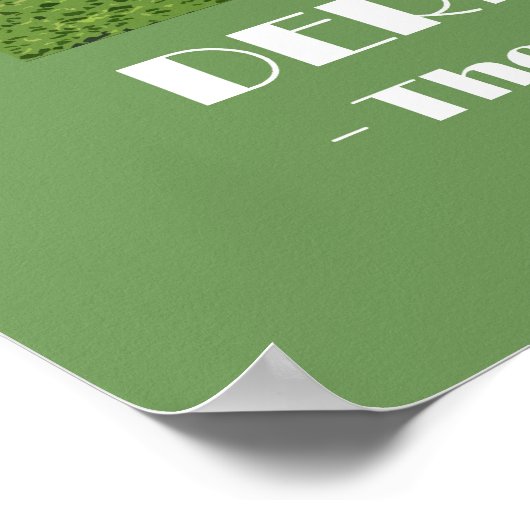 Derbyshire Peak District 1920s retro-stijl poster (Hoek)