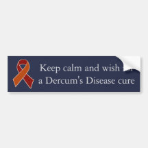 Dercum's Disease Awareness Ribbon Bumpersticker