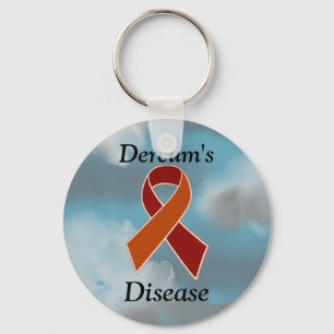 Dercum's Disease Awareness Ribbon Sleutelhanger