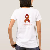 Dercum's Disease Awareness Ribbon T-shirt (Achterkant)