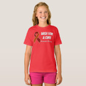 Dercum's Disease Awareness Ribbon T-shirt Kinder (Voorkant volledig)