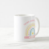 Derde 3e klas Team Squad Leraar Terug naar School Koffiemok (Voorkant rechts)