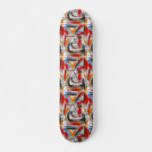 Derde Abstracte kunst met oogkleppen Persoonlijk Skateboard (Voorkant)