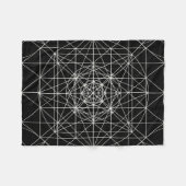 Derde afmeting/kristaltempel Geometrie Fleece Deken (Voorkant (Horizontaal))