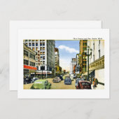 Derde Avenue en Pike, Seattle, Washington Briefkaart (Voorkant / Achterkant)