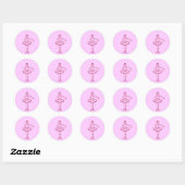 Derde ballet ronde sticker (Vel)