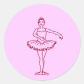 Derde ballet ronde sticker (Voorkant)