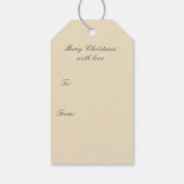 Derde bezoeker van Scrooge Cadeaulabel (Achterkant)