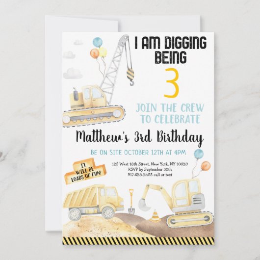 Derde bouwdag graven kaart (Voorkant)