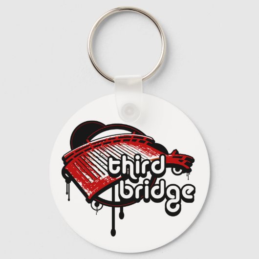 derde brug. wit en rood. sleutelhanger (Voorkant)