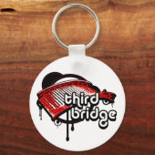 derde brug. wit en rood. sleutelhanger (Voorkant)
