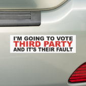 Derde Bumpersticker (Op auto)