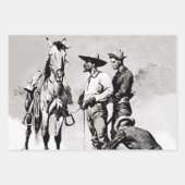 Derde Cavalerie Troopers door Frederic Remington Inpakpapier Vel (Voorkant 2)