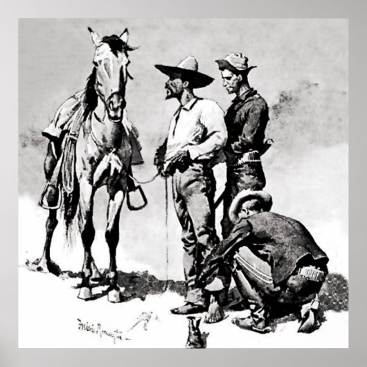 Derde Cavalerie Troopers door Frederic Remington Poster (Voorkant)