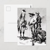 Derde Cavalerie Troopers van Frederic Remington Briefkaart (Voorkant / Achterkant)