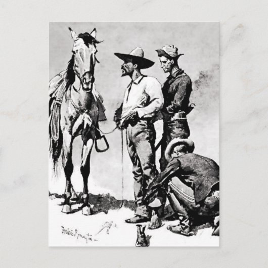Derde Cavalerie Troopers van Frederic Remington Briefkaart (Voorkant)