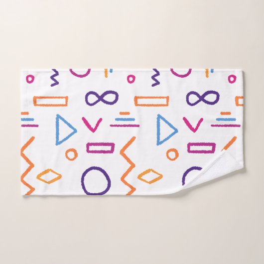 Derde cryptische kleurrijke doodvormen handdoek (Handdoek)