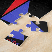 Derde Drie-eenheid van Abstracte Driehoeken Ken Ga Legpuzzel (Zijkant)