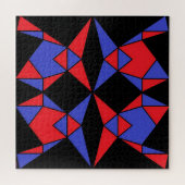 Derde Drie-eenheid van Abstracte Driehoeken Ken Ga Legpuzzel (Horizontaal)