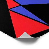 Derde Drie-eenheid van Abstracte Driehoeken Ken Ga Poster (Hoek)