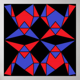 Derde Drie-eenheid van Abstracte Driehoeken Ken Ga Poster