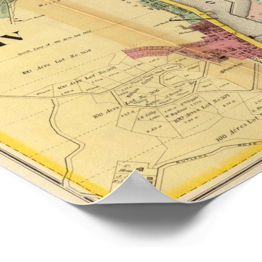 Derde en vierde wijk Pommeren Poster (Hoek)