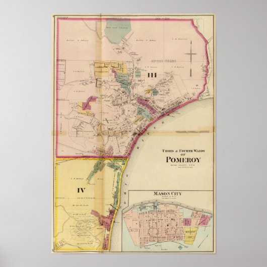 Derde en vierde wijk Pommeren Poster (Voorkant)