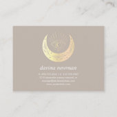 Derde Eye Gold Moon Klant Dank u Boho taupe Informatiekaartje (Achterkant)