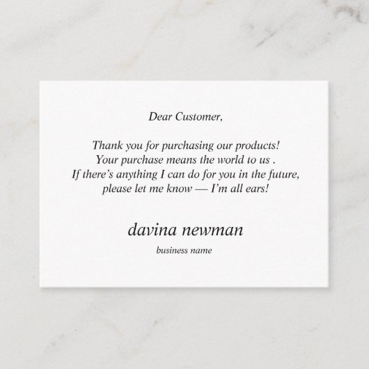 Derde Eye Gold Moon Klant Dank u Boho taupe Informatiekaartje (Voorkant)