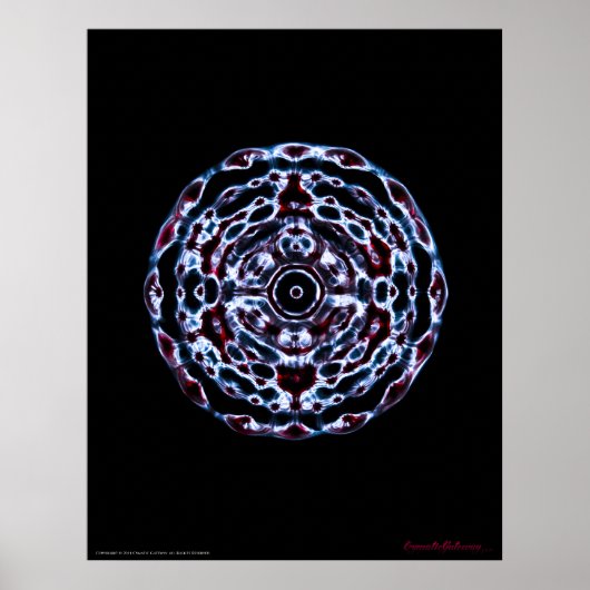 Derde frequentie ogen en kroon Chakra Poster (Voorkant)