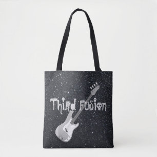 Derde fusiegas gitaar Black Tote Bag