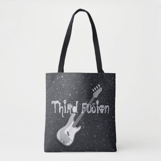 Derde fusiegas gitaar Black Tote Bag (Voorkant)
