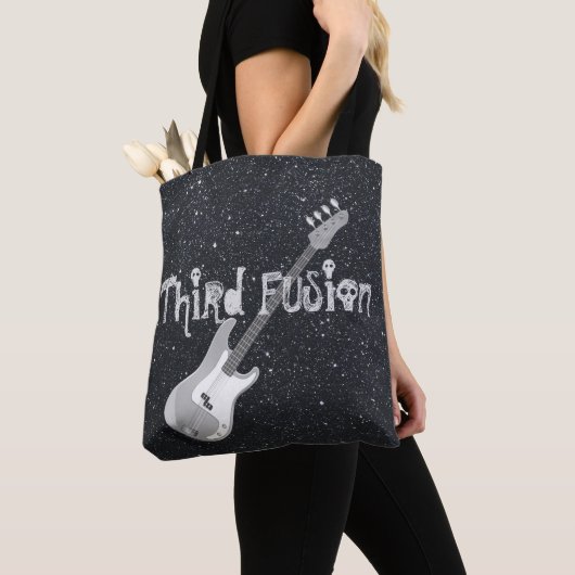 Derde fusiegas gitaar Black Tote Bag (Dichtbij)