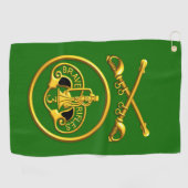 Derde gepantserde cavalerie Regiment Patch & Saber Golfhanddoek (Horizontaal)