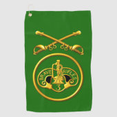 Derde gepantserde cavalerie Regiment Patch & Saber Golfhanddoek (Voorkant)