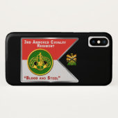 Derde gepantserde Cavalry Regiment "Brave Rifiles" Case-Mate iPhone Case (Achterkant (horizontaal))