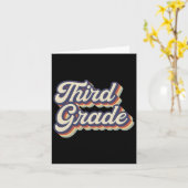 Derde graad Leerleraar Retro 3e graad Leerpijn Kaart (Gele Bloem)