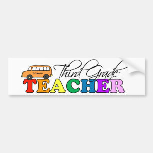 Derde graad leraar bumpersticker